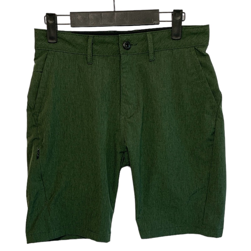Kenneth Cole Men's Dark Green Stretch Activewear/Golf Shorts 28